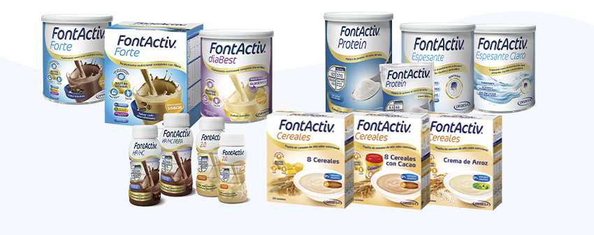 Gama de productos FontActiv para cuidar de nuestros mayores