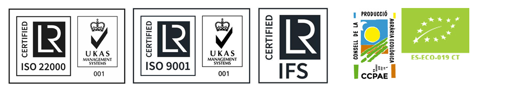 Certificados de seguridad ganados por Ordesa Food Solutions